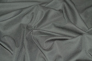 Tissu Maille Milano Léger Uni Gris -Au Mètre 2