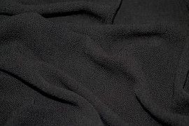 Tissu Crêpe Marocain Noir -Au Mètre