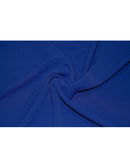 Tissu Crêpe Marocain Bleu Roi -Au Mètre