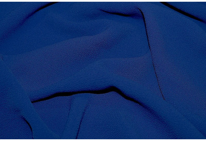 Tissu Crêpe Marocain Bleu Roi -Au Mètre