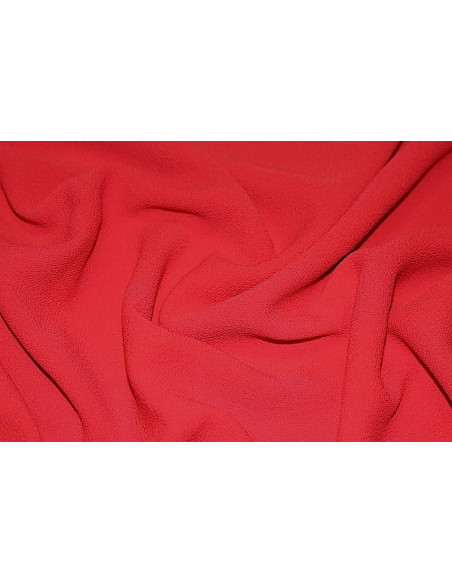 Tissu Crepe Marocain Rouge -Au Metre