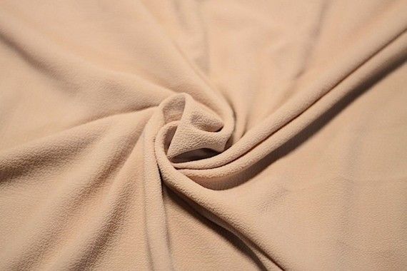 Tissu Crêpe Marocain Nude -Coupon de 3 mètres