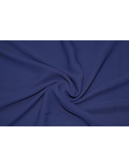 Tissu Crêpe Mousseline Twist Bleu Roi -Au Mètre