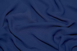 Tissu Crêpe Mousseline Twist Bleu Roi -Au Mètre