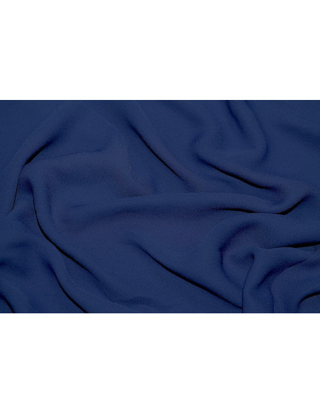 Tissu Crêpe Mousseline Twist Bleu Roi -Au Mètre