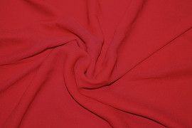Tissu Crêpe Mousseline Twist Rouge -Au Mètre