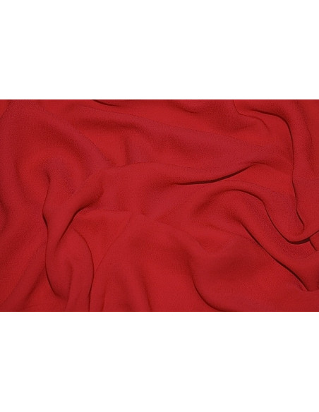 Tissu Crepe Mousseline Twist Rouge -Au Metre