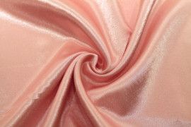 Tissu Doublure Satin Rose Clair Petite Largeur Coupon de 3 mètres