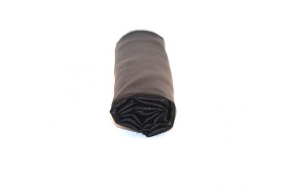 Tissu Satin Uni 115 cm Noir - Coupon de 3 mètres