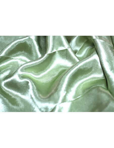 Tissu Satin Uni 115 cm Pistache Foncé -Au Mètre