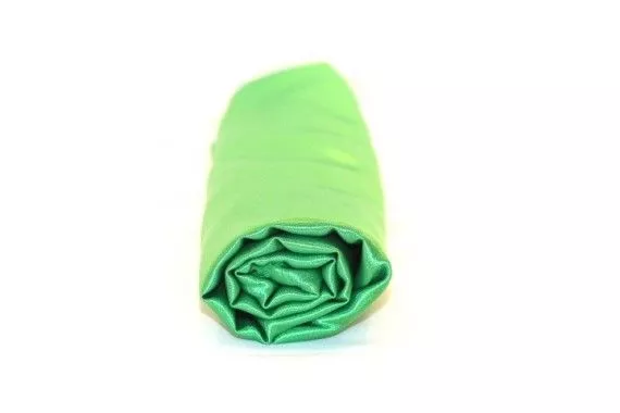 Tissu Satin Uni 115 cm Vert Drapeau - Coupon de 3 mètres