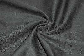 Tissu Gabardine lavée Noire Coupon de 3 mètres