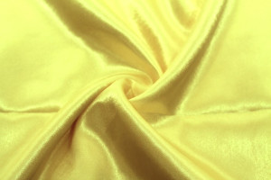 Tissu Satin Uni 115 cm Jaune Paille -Au Mètre