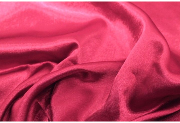Tissu Satin Uni 115 cm Bordeaux -Au Mètre