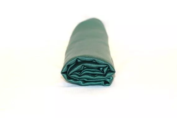 Tissu Doublure Satin Vert Foncé Petite Largeur -Coupon de 3 mètres