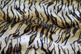 Tissu Fourrure synthétique Tigre Coupon de 3 mètres