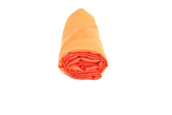 Tissu Doublure Satin Orange Vif Petite Largeur -Coupon de 3 mètres