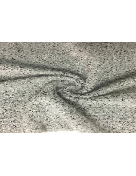 Tissu Tweed Bouclette Gris Clair -Au Mètre