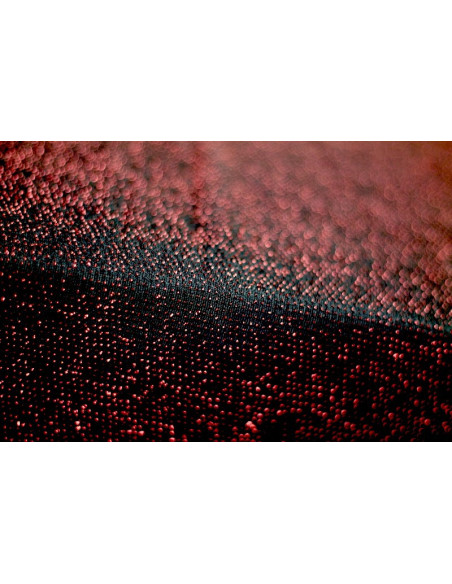 Tissu Maille Lurex Noir/Rouge -Au Metre