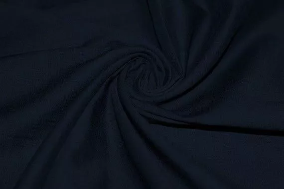 Tissu Voile Uni 100% Coton Marine -Au Metre