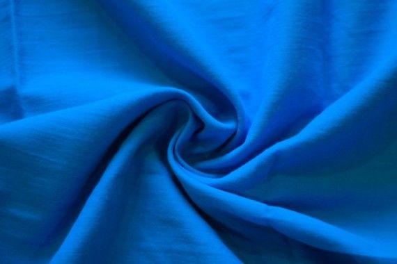 Tissu Voile Uni 100% Coton Turquoise -Au Metre