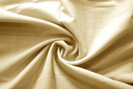 Tissu Voile Uni 100% Coton Beige -Coupon de 3 mètres