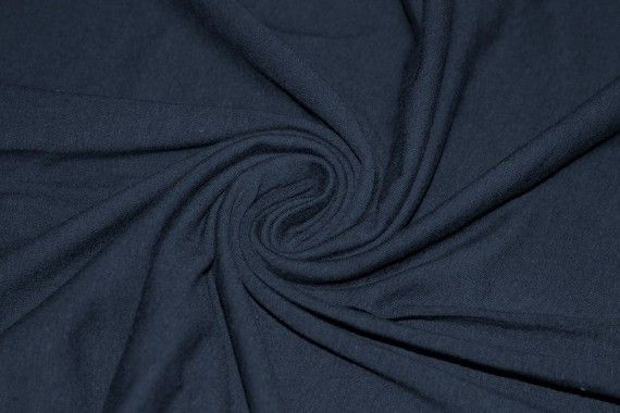 Tissu Jersey Coton Marine Coupon de 3 mètres
