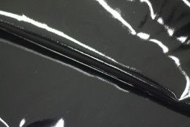Tissu Vinyl Uni Noir Coupon de 3 mètres