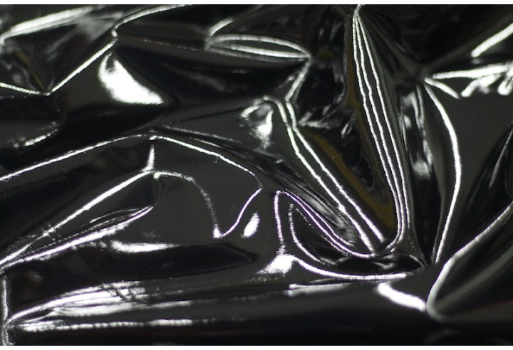 Tissu Vinyl Uni Noir -Au Mètre