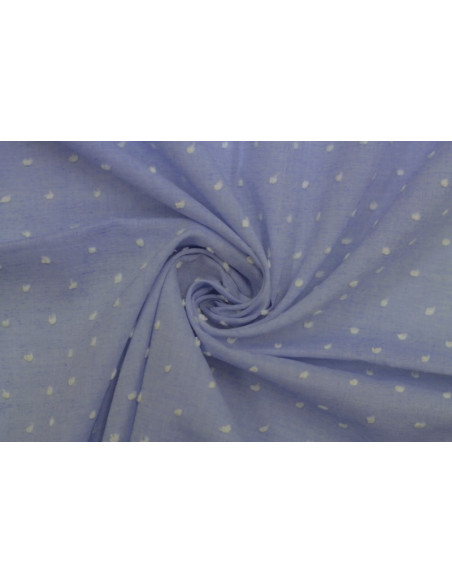 Tissu Voile à Pois Uni Jean -Au Mètre