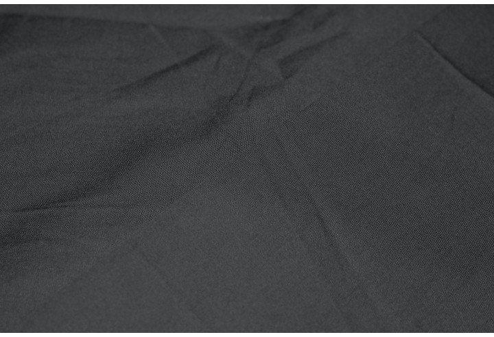 Tissu Popeline Unie Noire de Qualité, Coupon 3 mètres
