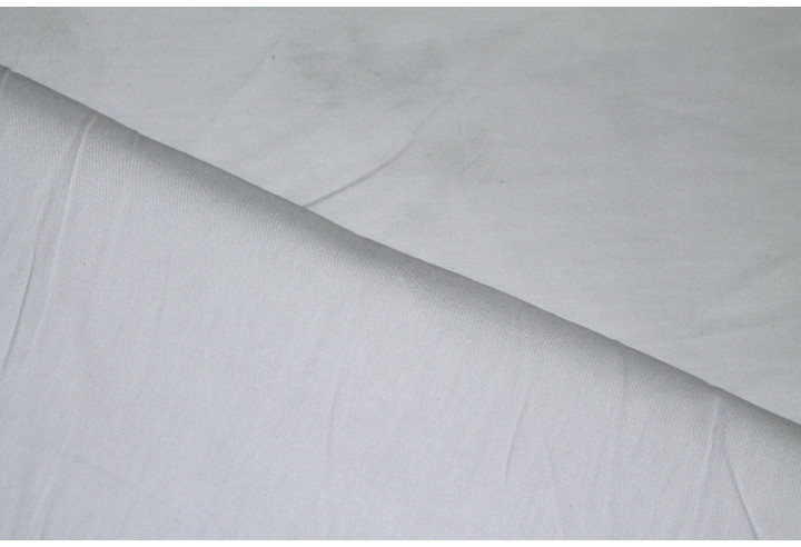 Tissu Popeline Unie Blanche de Qualité, Coupon 3 mètres