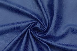 Tissu Suédine Laquée Serpent Bleu Roi -Coupon de 3 mètres