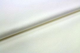 Tissu Suédine Laquée Serpent Blanc Cassé -Coupon de 3 mètres
