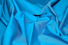Tissu Popeline Unie Turquoise de Qualité, Coupon 3 mètres