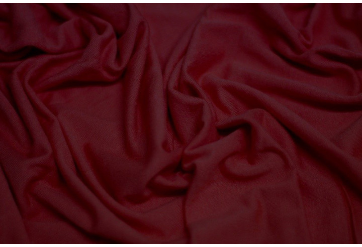 Tissu Jersey Viscose Bordeaux -Au Metre