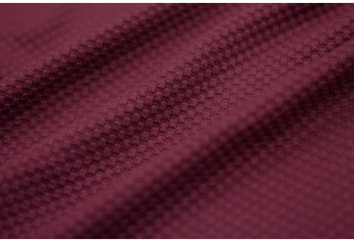 Tissu Nid d'abeille Bordeaux -Au mètre