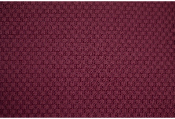 Tissu Nid d'abeille Bordeaux -Au mètre
