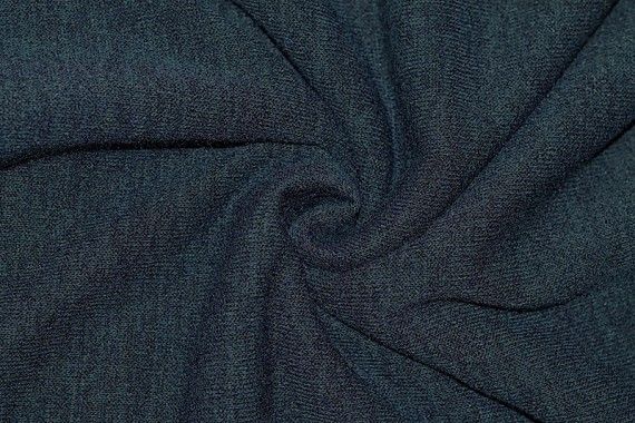 Tissu Maille Pull Blum Bleu Canard -Coupon de 3 mètres