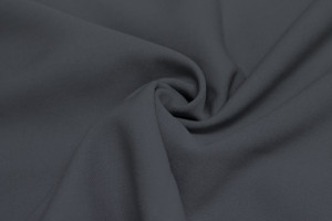 Tissu Burlington infroissable Uni Gris Foncé -Au Mètre
