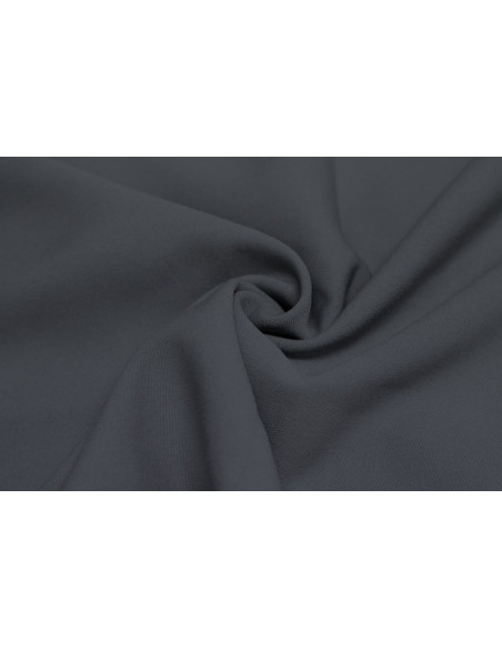 Tissu Burlington infroissable Uni Gris Foncé -Au Mètre