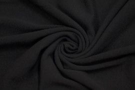Tissu Lainage Pull Angora Noir -Au Mètre