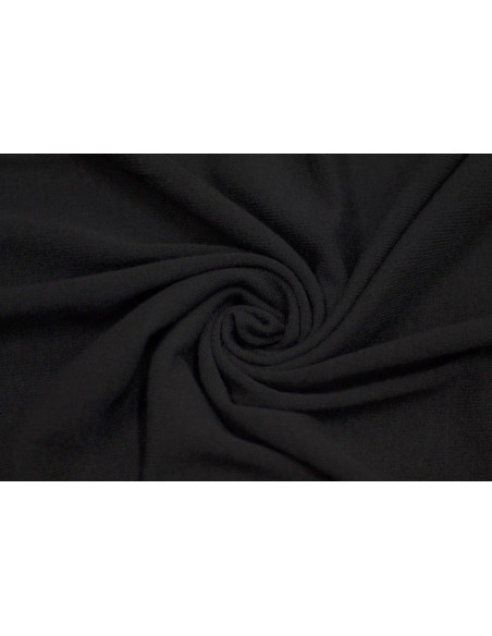 Tissu Lainage Pull Angora Noir -Au Mètre