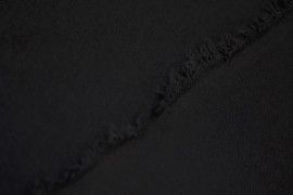 Tissu Lainage Pull Angora Noir -Au Mètre