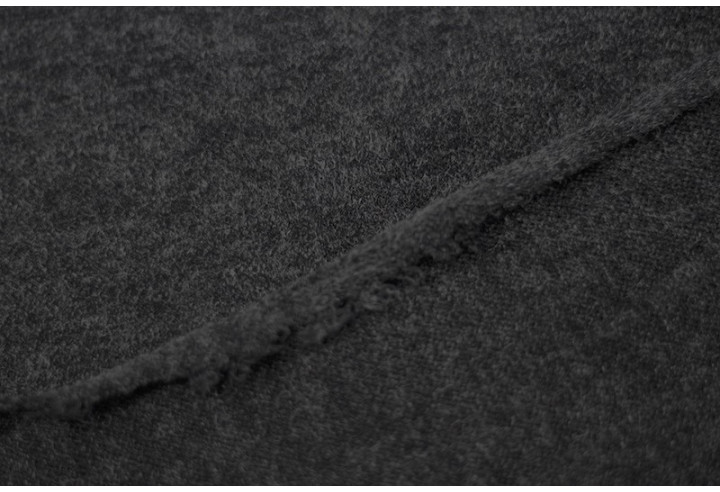 Tissu Lainage Pull Angora Gris Foncé -Au Mètre