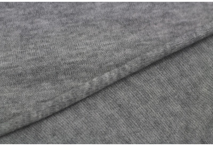 Tissu Lainage Pull Angora Gris Clair -Au Mètre