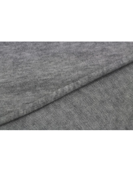 Tissu Lainage Pull Angora Gris Clair -Au Mètre