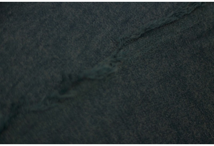 Tissu Lainage Pull Angora Bleu Canard -Au Mètre