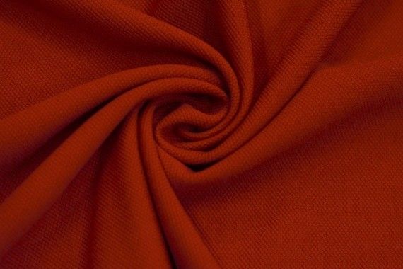Tissu Maille Piquee Rouge -Coupon de 3 metres