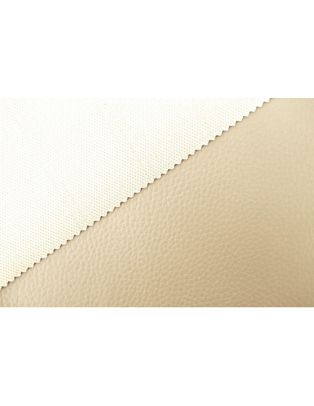 Tissu Simili Cuir Ecru -Au Mètre